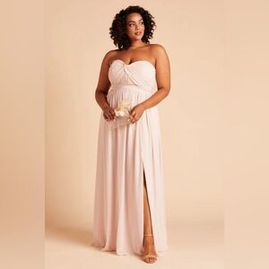NWT Birdy Grey Grace Convertible Dress in Chiffon Pale Blush